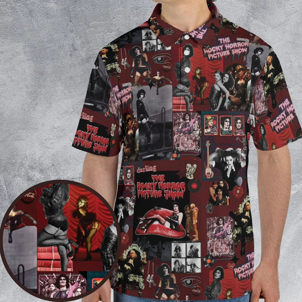 Frank-N-Furter The Rocky Horror Picture Show AOP Men/Women Polo Shirt