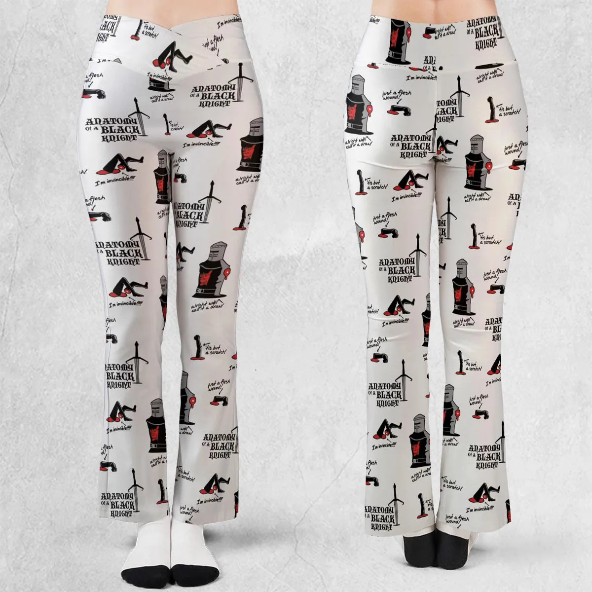 Tis but a scratch Black Knight Monty Python And The Holy Grail Flare Leggings