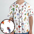 Iconic Video Game Characters Unisex Baseball Jersey