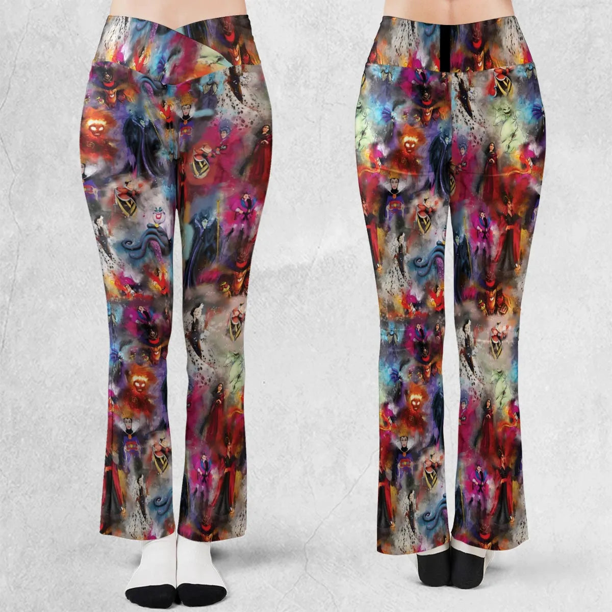 Watercolor Villains Flare Leggings
