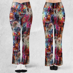 Watercolor Villains Flare Leggings