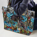 Travel And Fight Pirates of the Caribbean Large Tote Bag