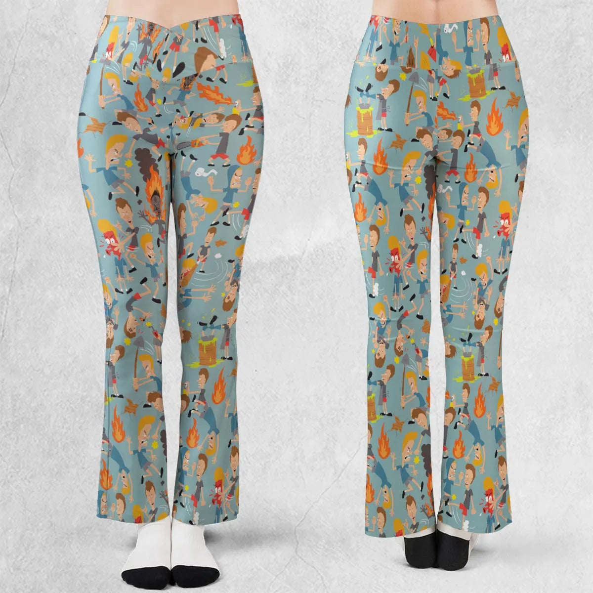 Beavis And Butt-Head Great Cornholio Flare Leggings