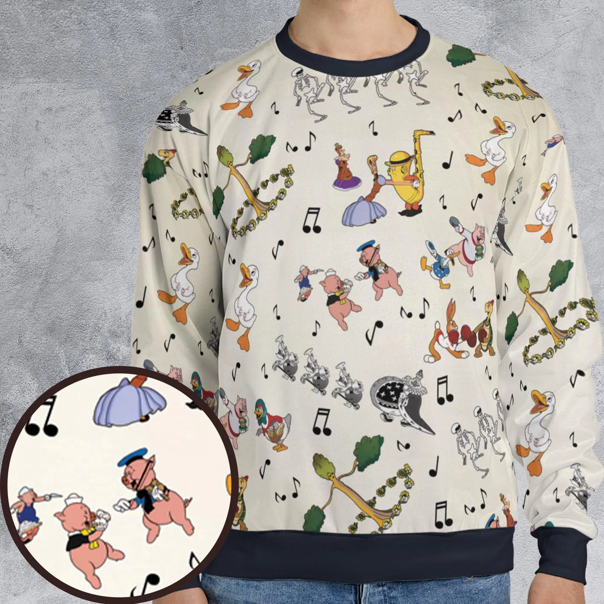 The Silly Symphony Characters All-over Print Sweatshirt