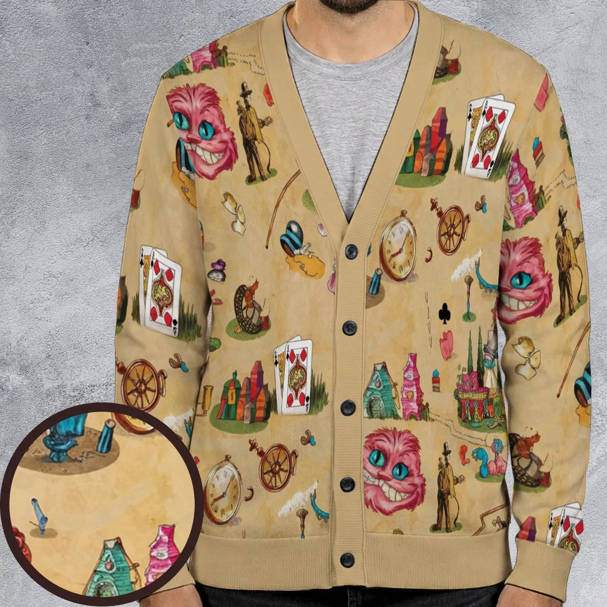 Wonderland map Cardigan