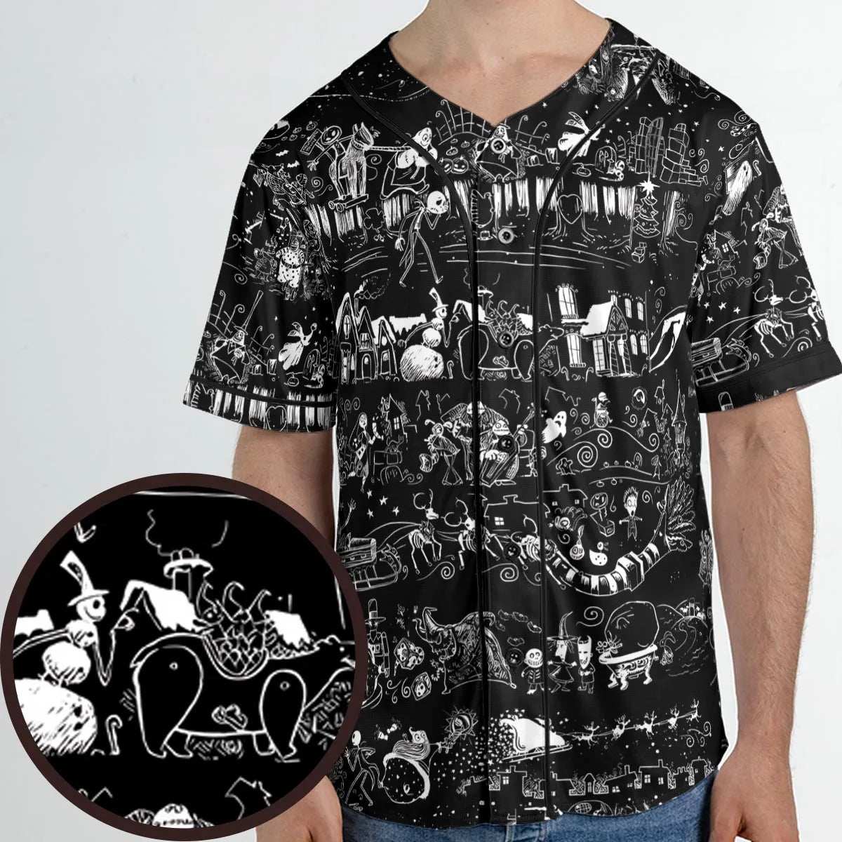 Nightmare Journey Unisex Baseball Jersey