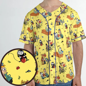 Moose And Squirrel The Adventures of Rocky and Bullwinkle Unisex Baseball Jersey
