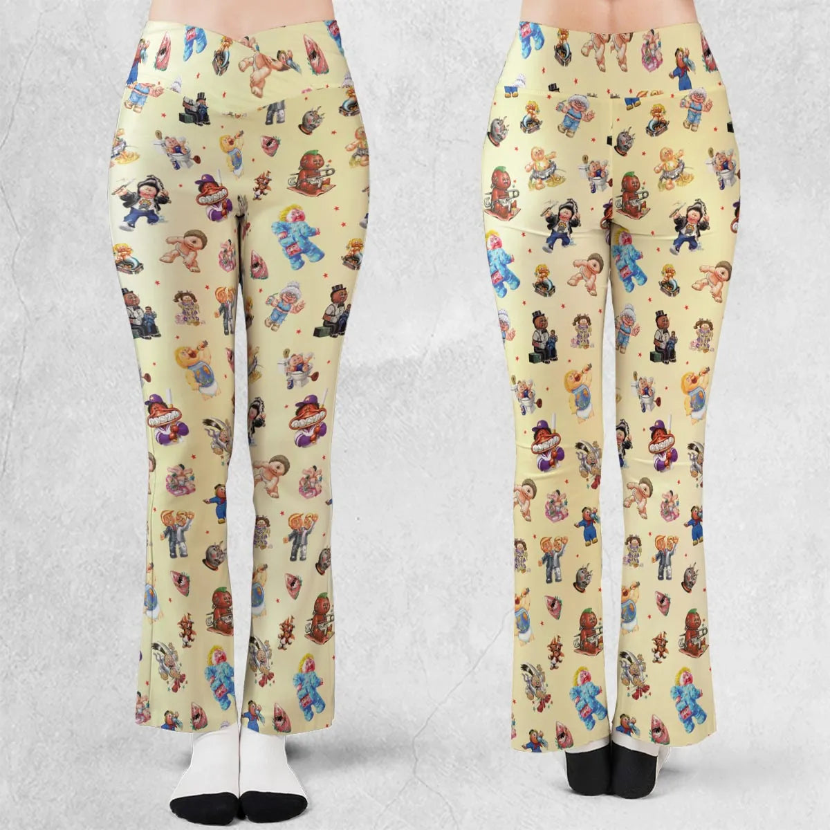 90s Garbage Pail Kids Flare Leggings