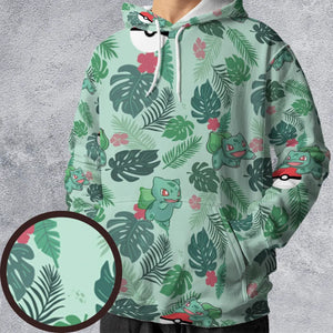 Bulbasaur Pokemon Pattern All-over Print Hoodie