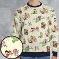 NBC Vintage Cartoon All-over Print Sweatshirt