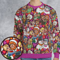Retro Christmas Cartoon Couples Love -  - 1