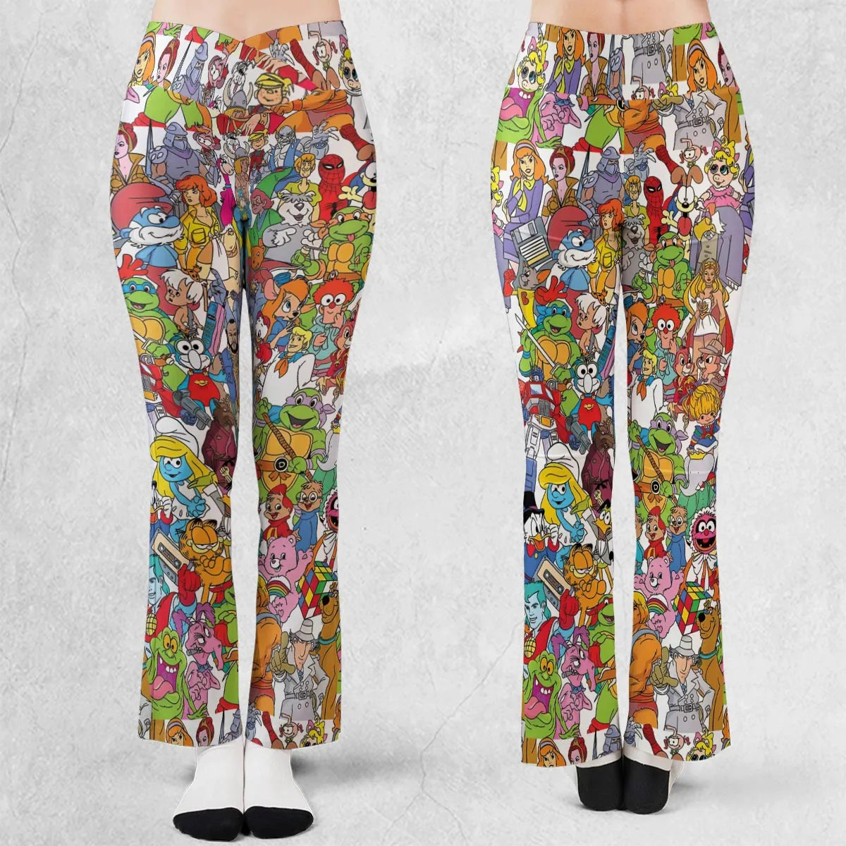 90s Cartoon Legends Flare Leggings