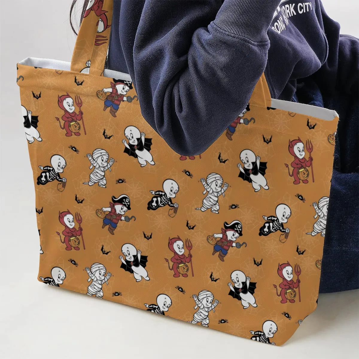 Casper Costume Fun Large Tote Bag