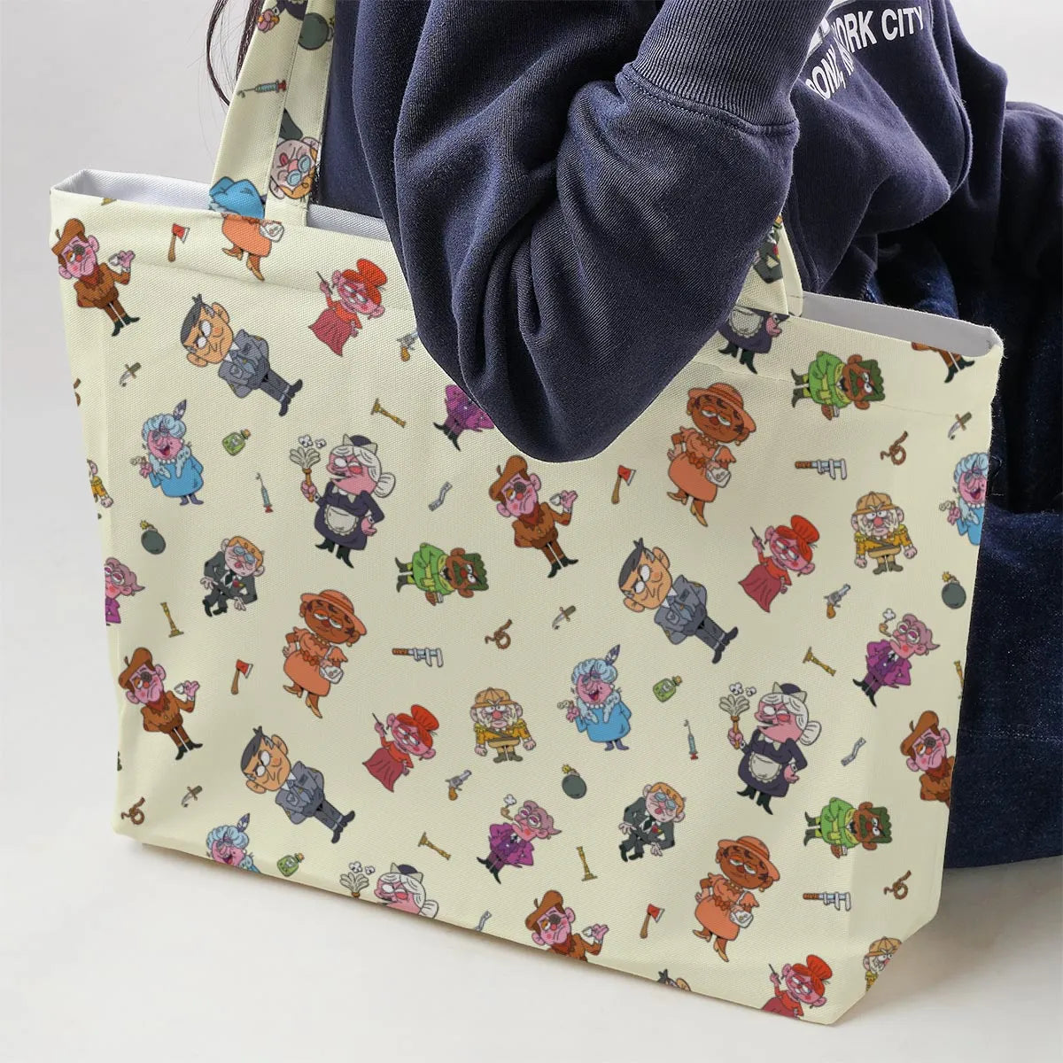 Board Game Drip Clue Large Tote Bag