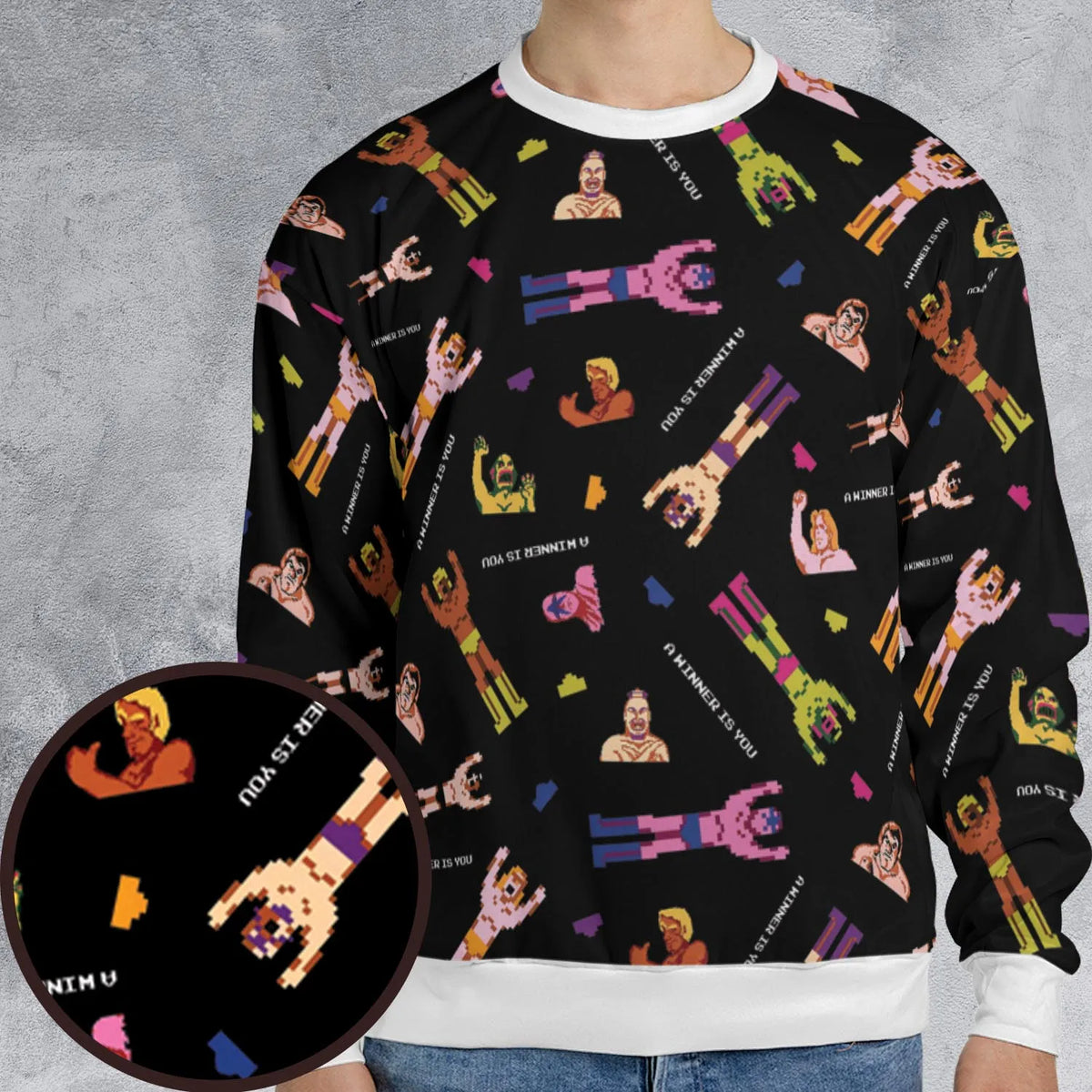 Wrestling Fighters Pro Wrestling All-over Print Sweatshirt