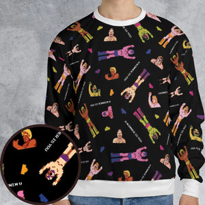 Wrestling Fighters Pro Wrestling All-over Print Sweatshirt
