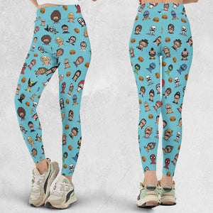 Many Faces of Bob's Burger Legging