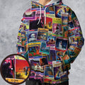 Goosebumps Monster Collage Pattern All-over Print Hoodie