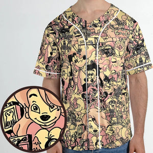 Goofy Movie Collage Unisex Baseball Jersey