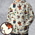 The Rock-afire Explosion Pattern All-over Print Hoodie