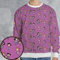 Wilma and Betty The Flintstones All-over Print Sweatshirt