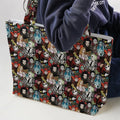 Tim Burton Characters Halloween Large Tote Bag