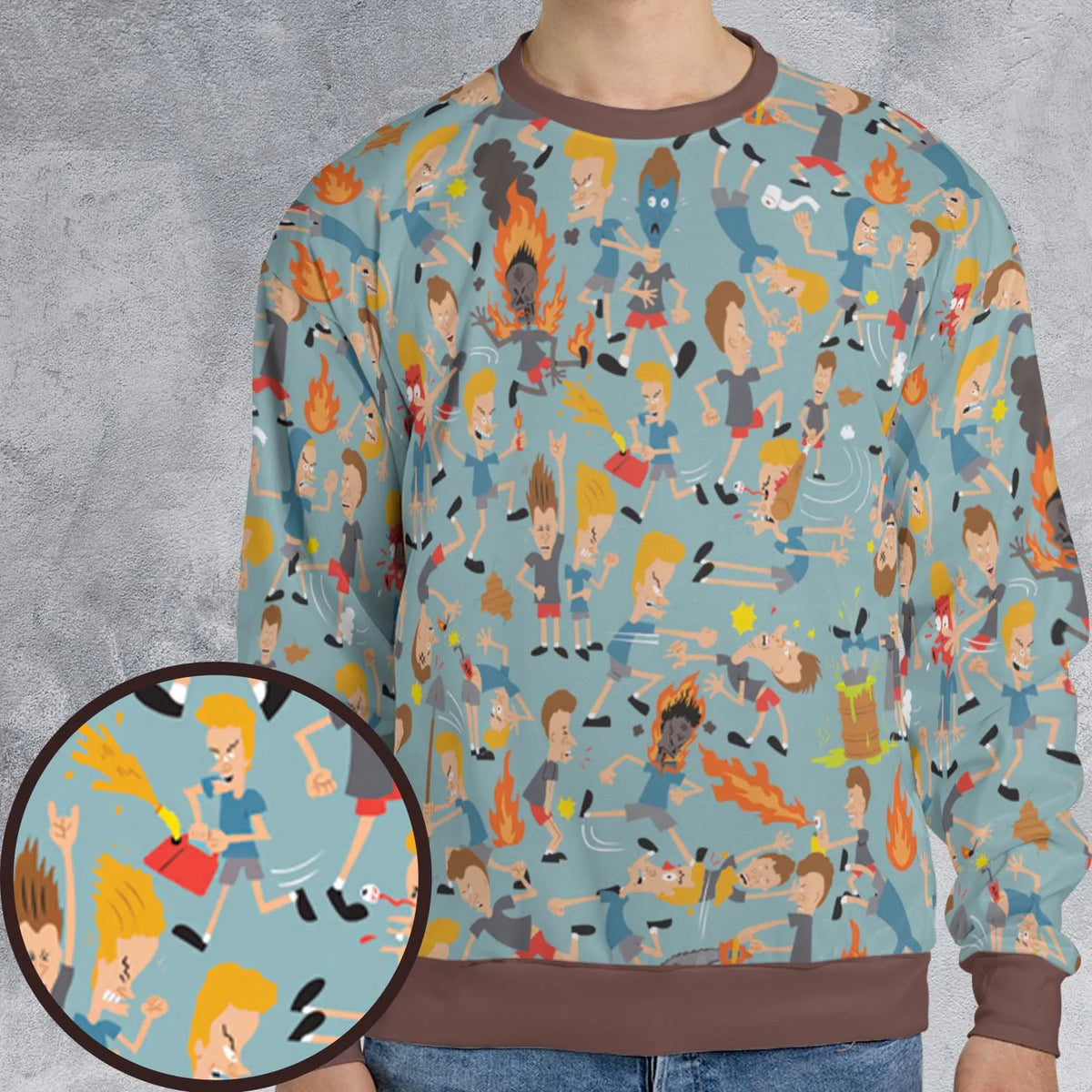 Beavis And Butt-Head Great Cornholio All-over Print Sweatshirt