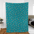 Cute Mudkips Pokemon Fleece Blanket