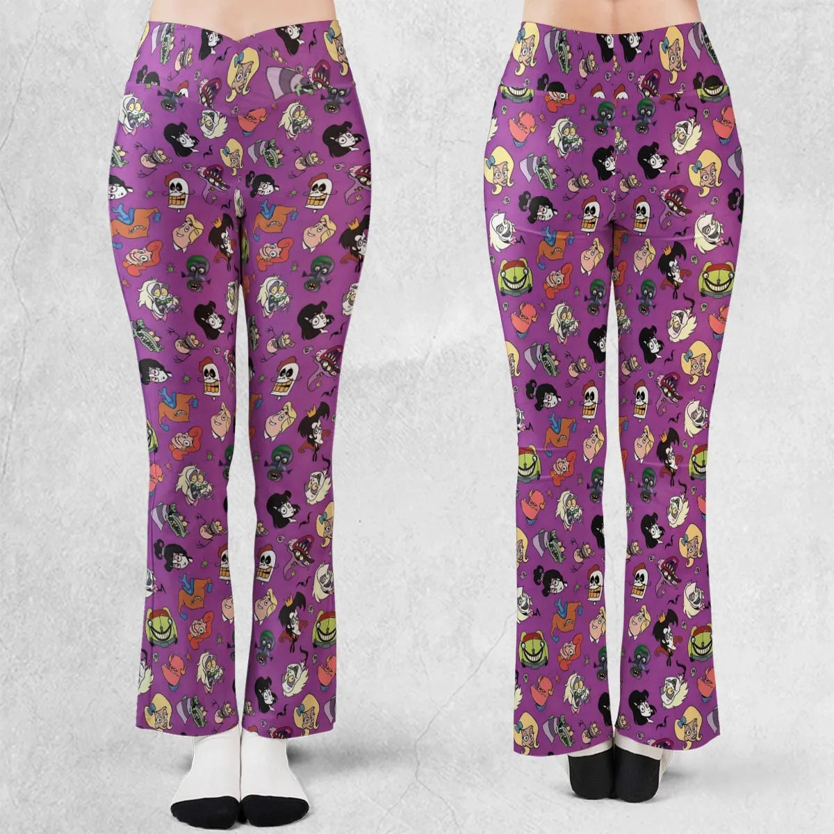 Beetlejuice Cartoon Vintage Flare Leggings