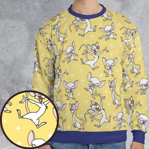 Lab Style Pinky and the Brain All-over Print Sweatshirt