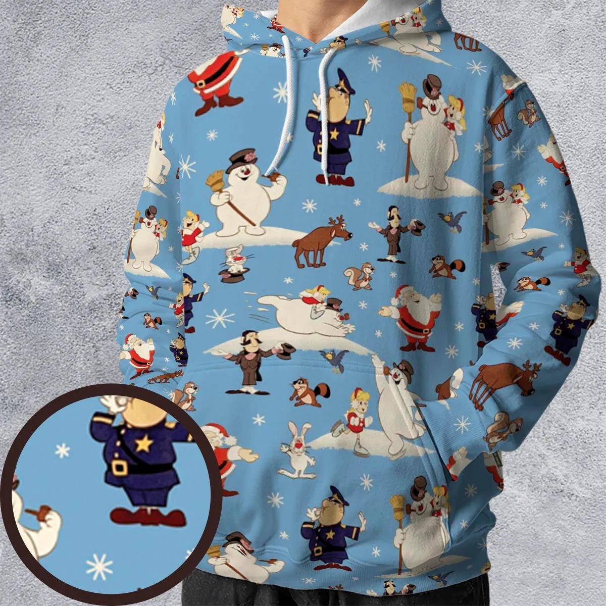 Frosty the Snowman Christmas Characters All-over Print Hoodie