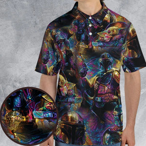 The Guardian Mandalorian AOP Men/Women Polo Shirt