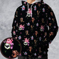 Monsters Cereal Pattern All-over Print Hoodie