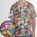 I heart 80s Collage Mr. T Back To the Future Pac-man Unisex Baseball Jersey
