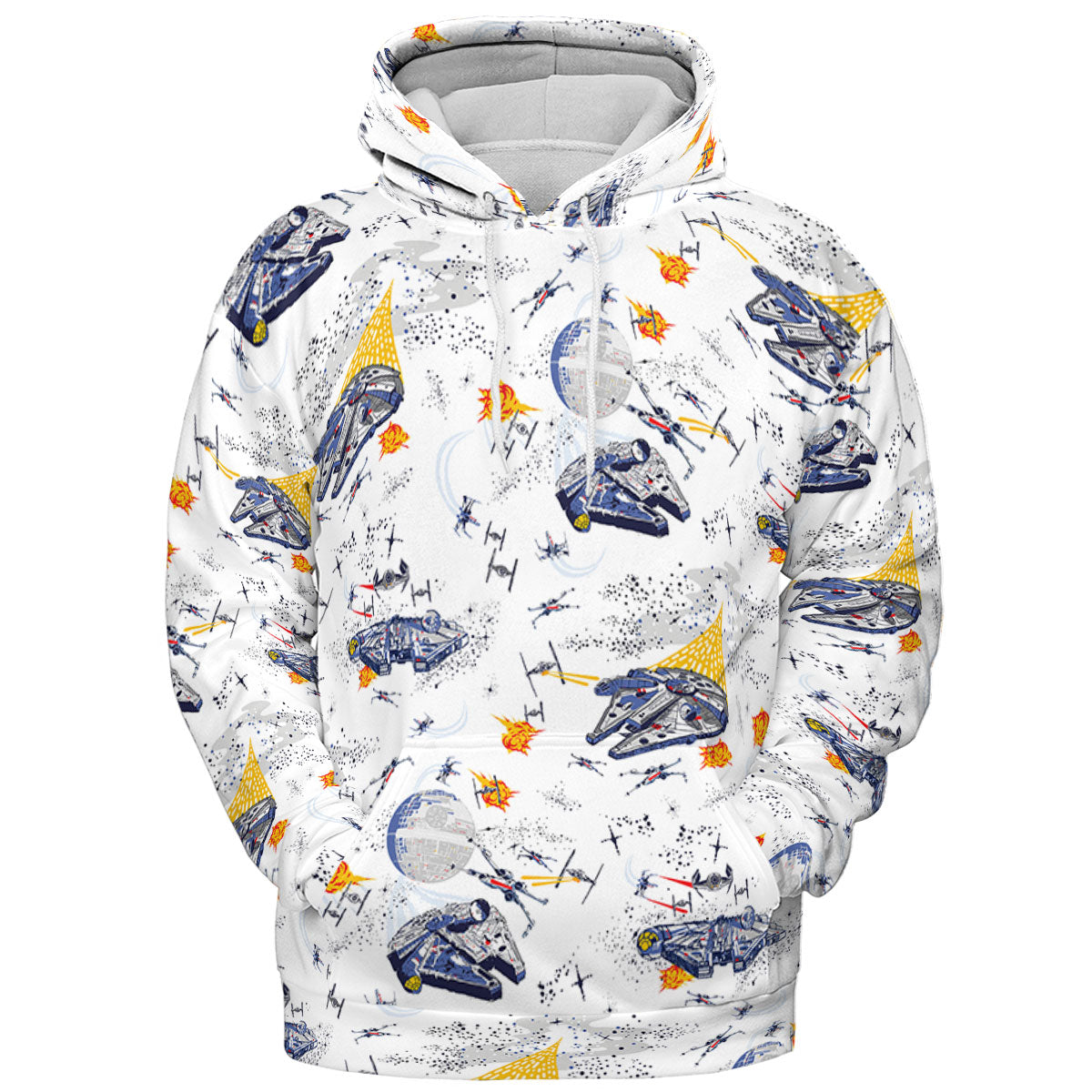Millennium Falcon Patterns Star Wars All-over Print Hoodie