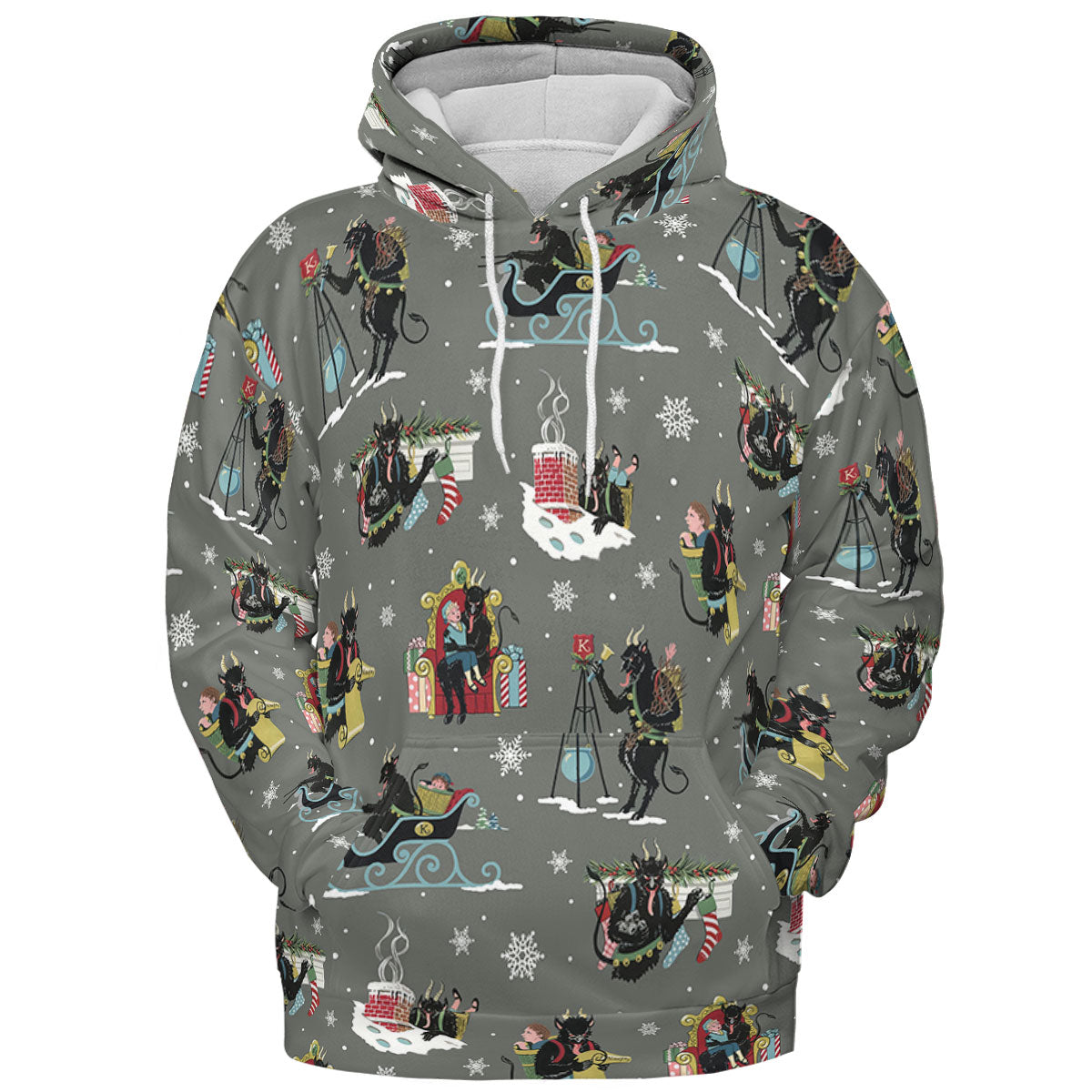 Unusual Christmas Krampus All-over Print Hoodie