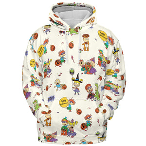 Rugrats Happy Halloween Pattern All-over Print Hoodie