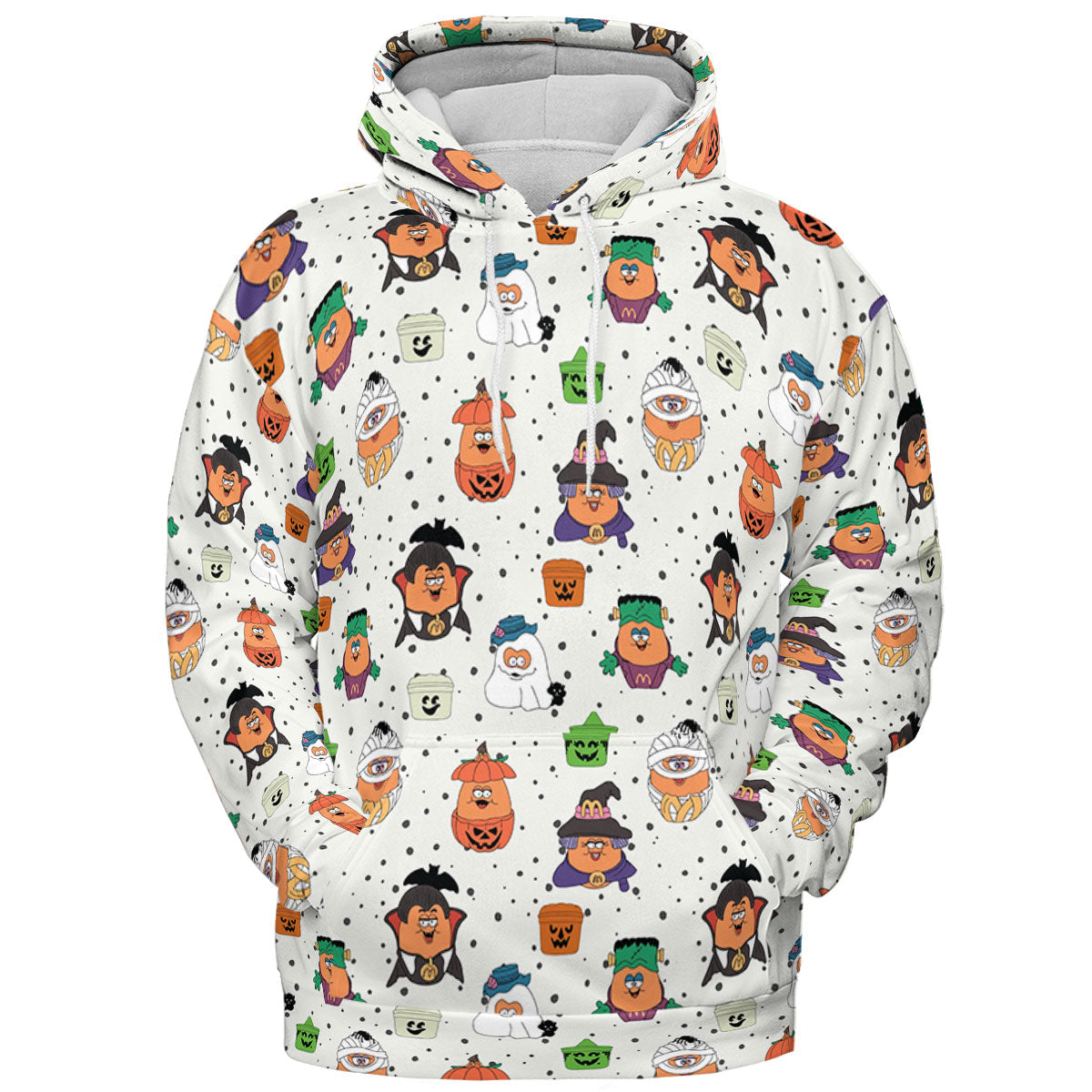 Memorable Friends McNugget Buddies Mcdonalds 1992 All-over Print Hoodie