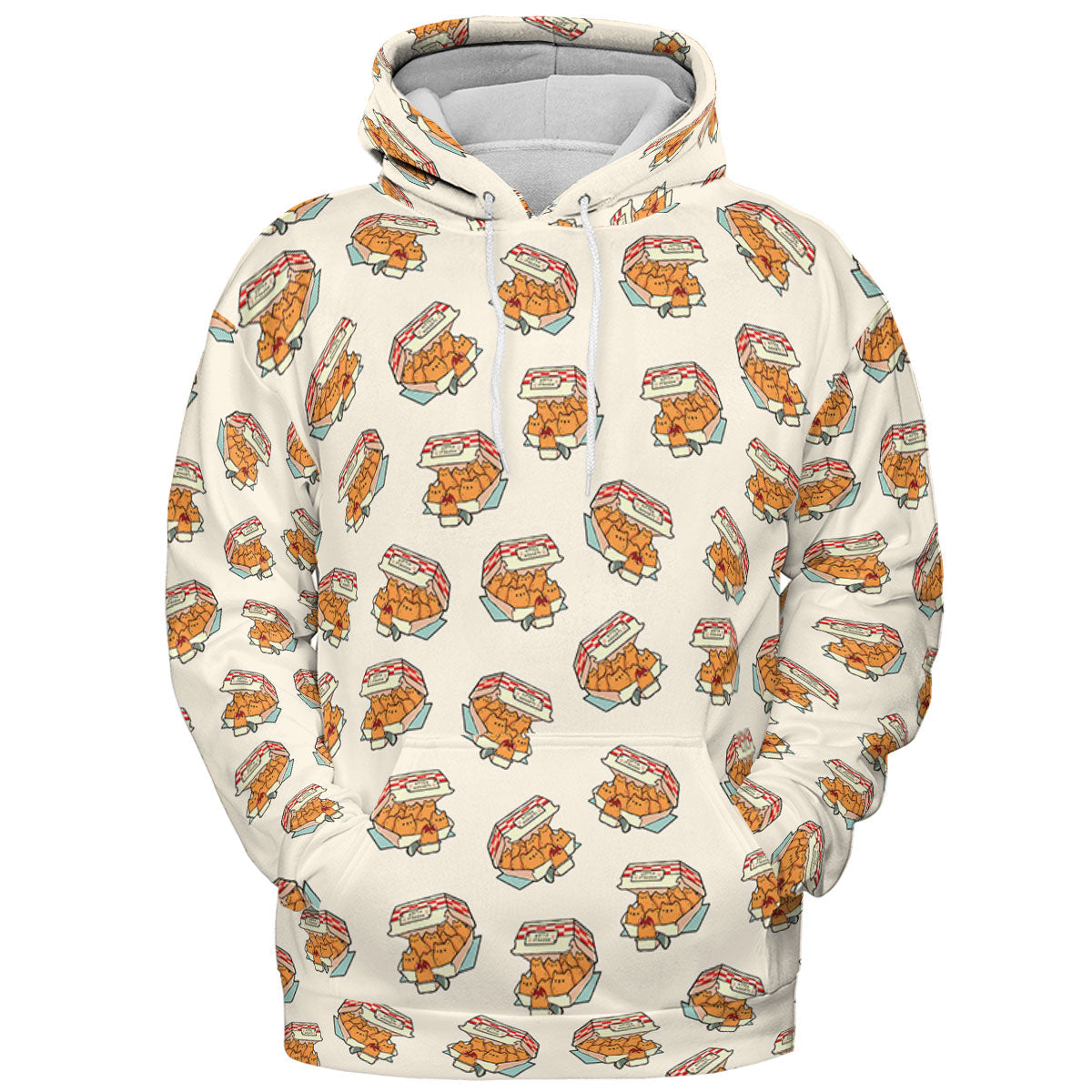 Kitten Nuggets Pattern All-over Print Hoodie