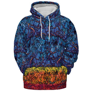 Stained Glass Cthulhu H.P Lovecraft All-over Print Hoodie