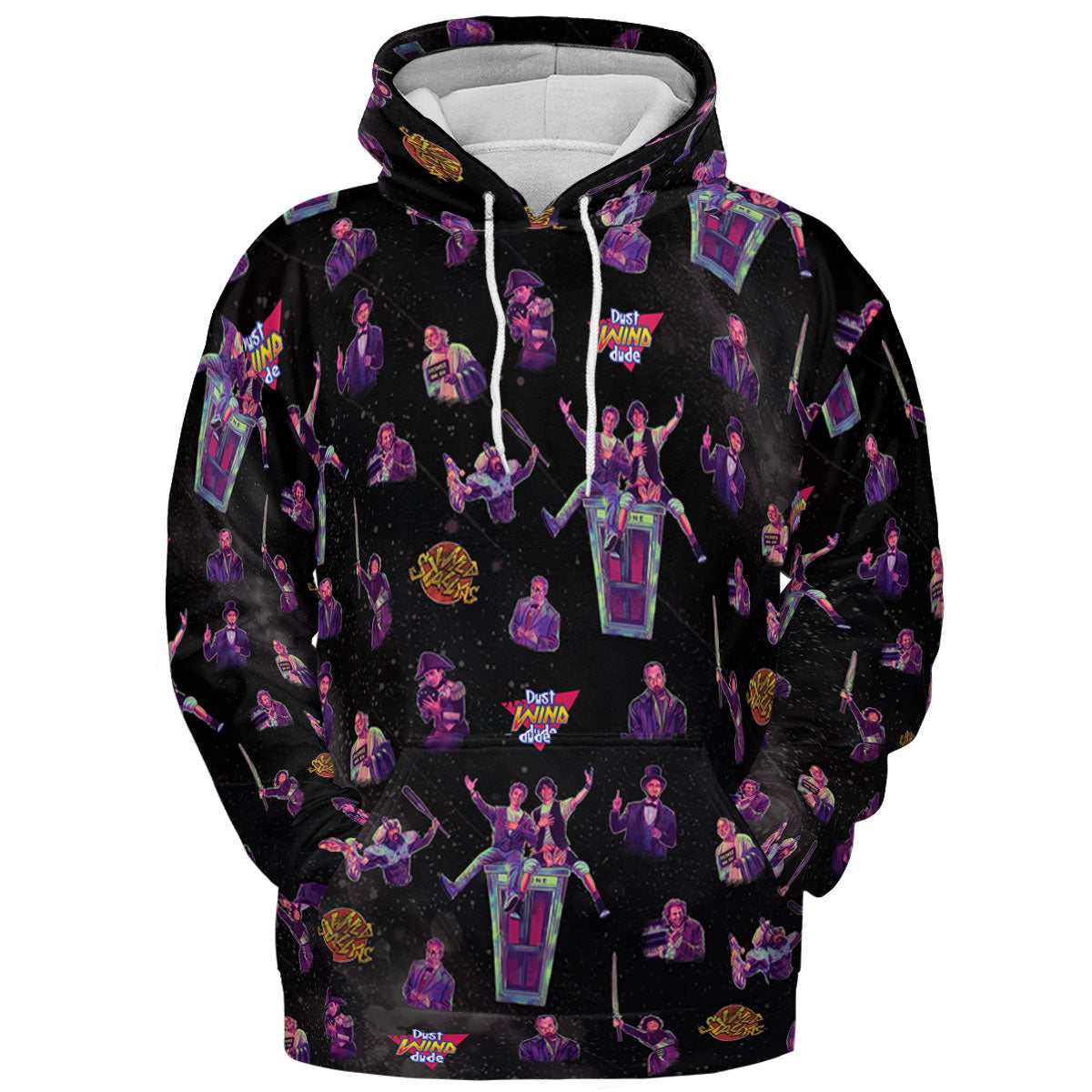 Wyld Stallyns Bill and Ted's Excellent Adventure Character All-over Print Hoodie