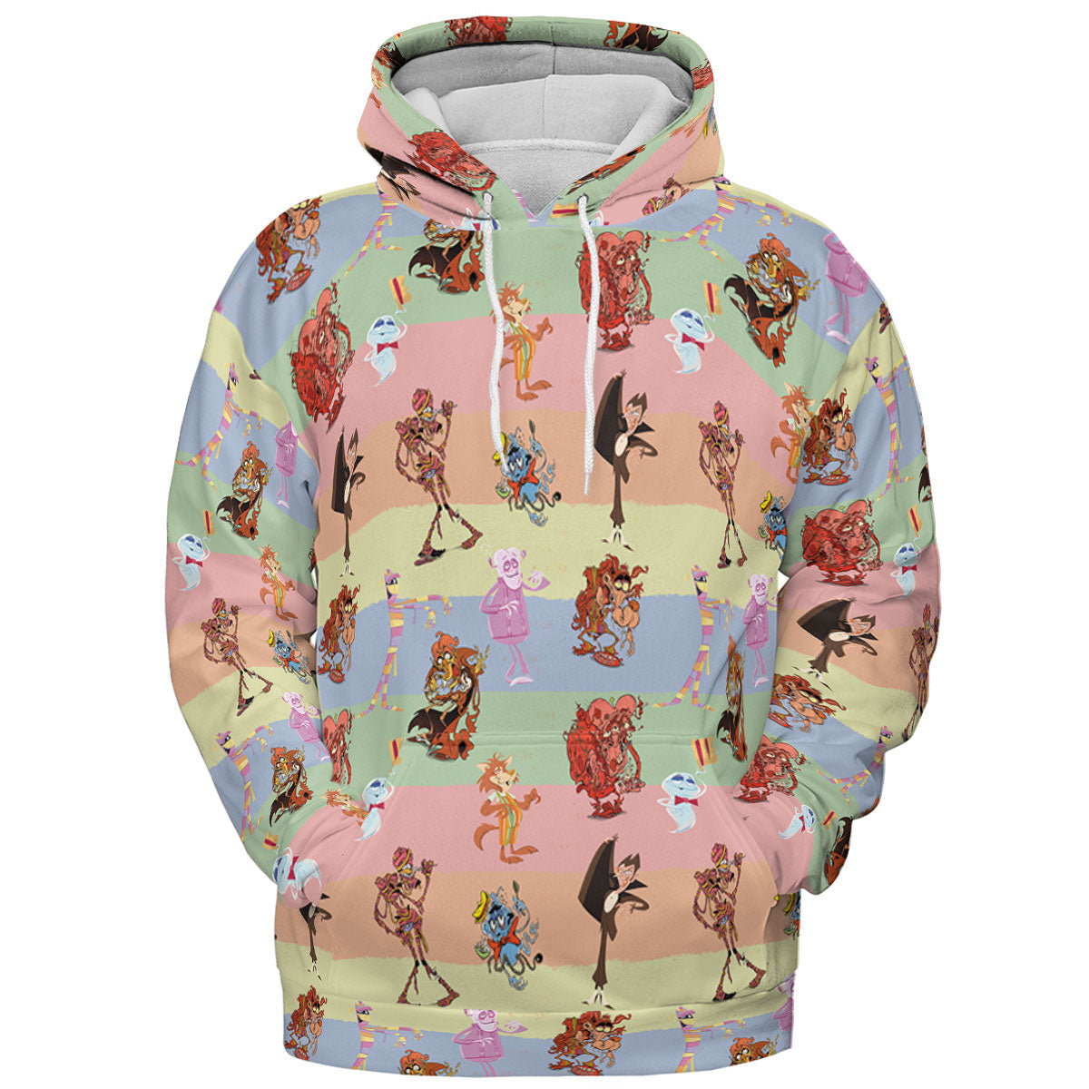 Spooky Monster Mash Cereal Monster All-over Print Hoodie