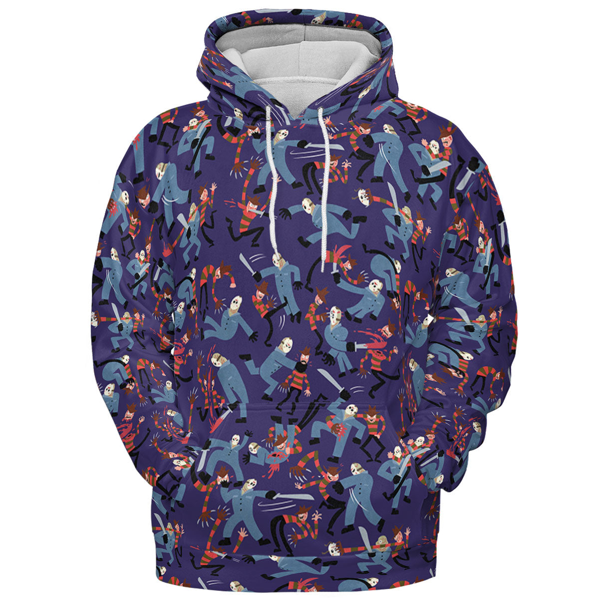 The Battle Freddy vs Jason Nightmare on Elm Street Friday the 13th All-over Print Hoodie