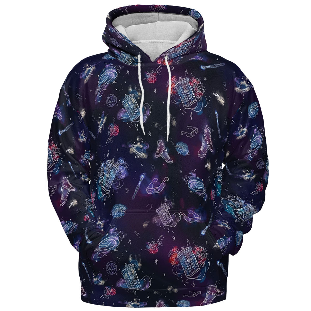Tardis Doctor Who Seamless All-over Print Hoodie