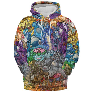 Rainbow Epic Pokemon All-over Print Hoodie