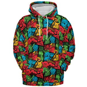 Super Smash Bros Pattern All-over Print Hoodie