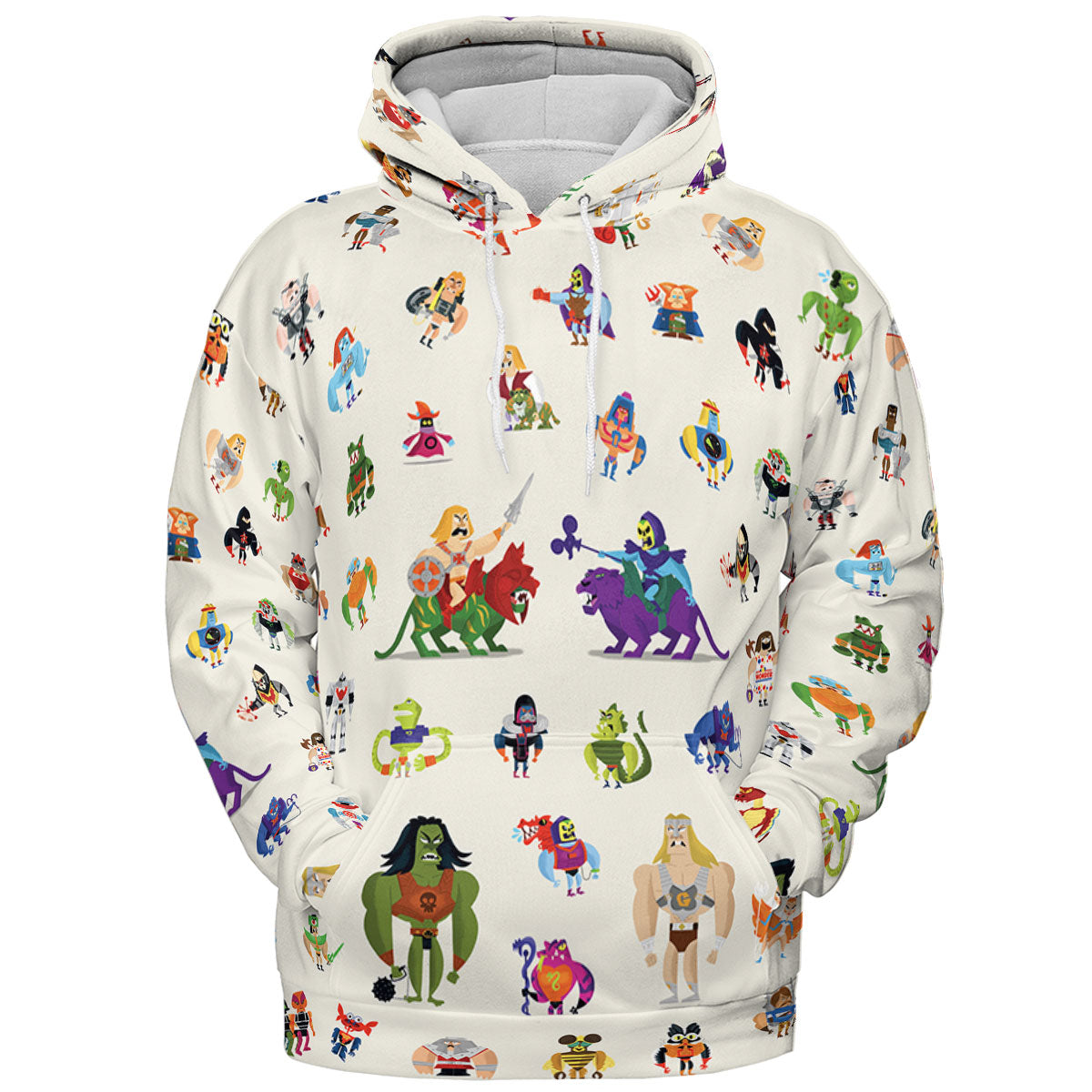 He-Man & Masters Of The Universe Characters Pattern All-over Print Hoodie