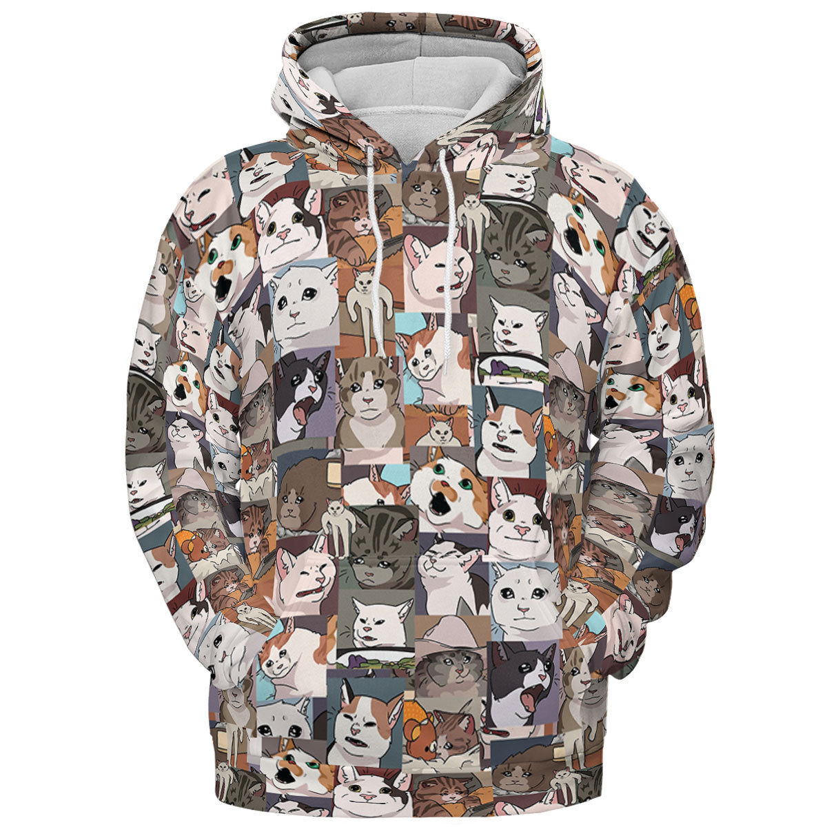 Funny Cat Internet Meme All-over Print Hoodie