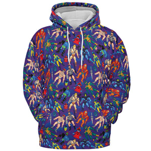 MOTU Figures All-over Print Hoodie