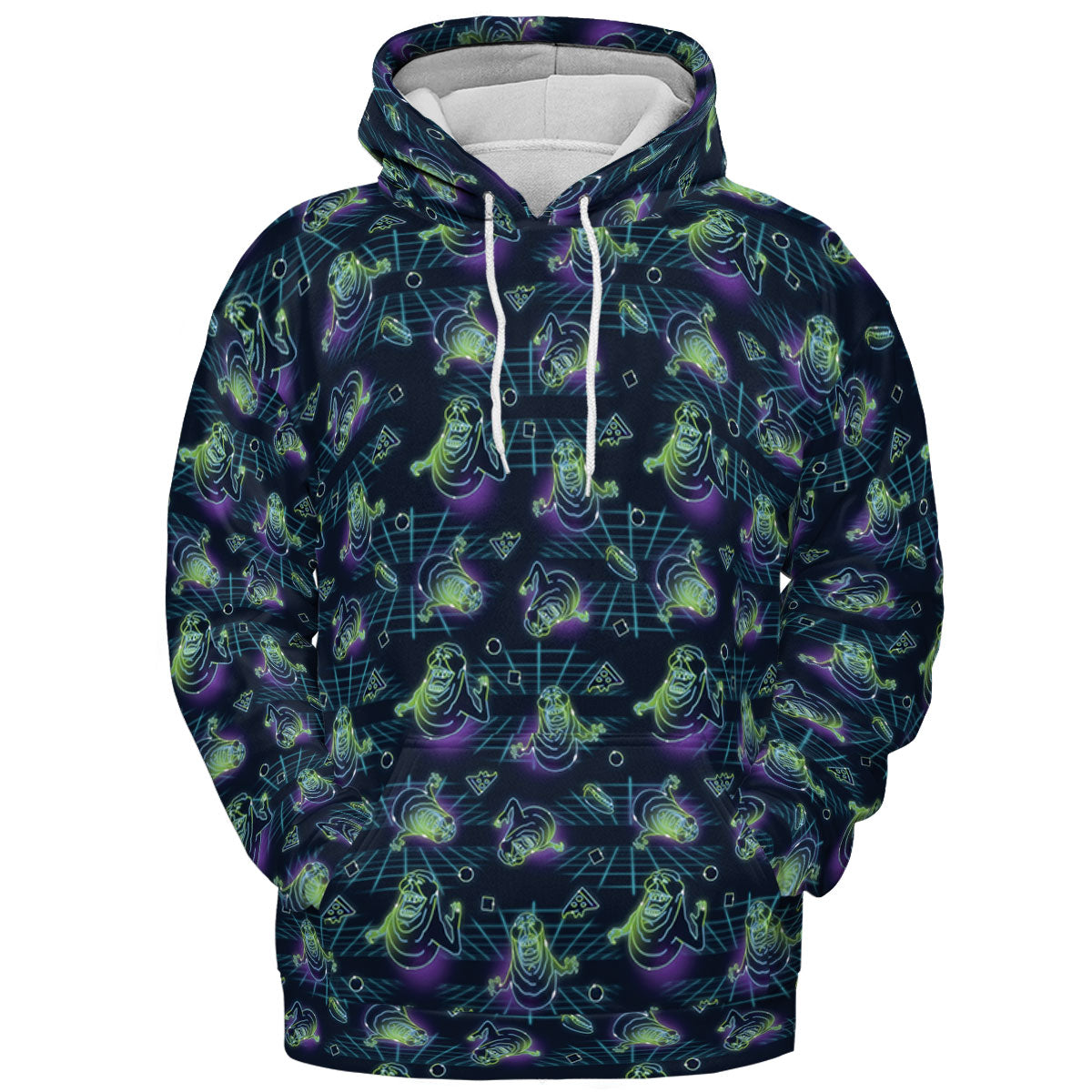The Real Ghostbusters Slimer Classics Retro All-over Print Hoodie